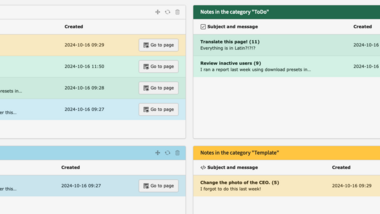 System Notes in TYPO3 v13