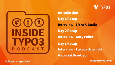 Inside TYPO3 - August 2024 - Developer Days Special!