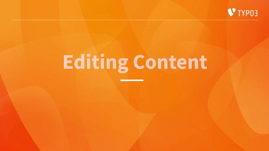 Editing Content - TYPO3 Editors Guide v13